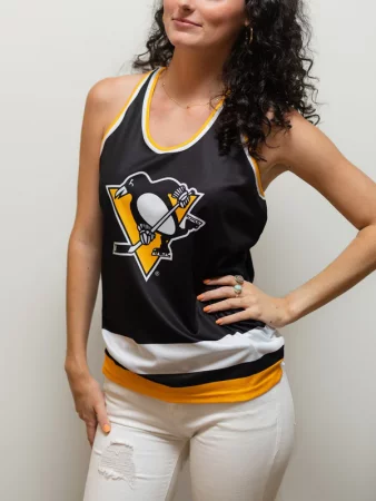Pittsburgh Penguins Women - Racerback Hockey NHL Tank Top