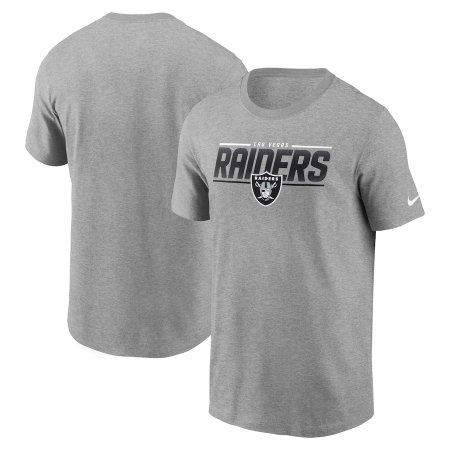 Las Vegas Raiders - Team Muscle Gray NFL T-Shirt