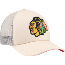 Chicago Blackhawks - Foam Front Cream NHL Hat
