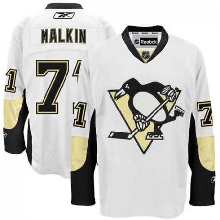 Evgeni Malkin Signed Pittsburgh Penguins White Reebok Jersey 