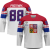 Česko - David Pastrnak 2024 Mistři Světa Hokejový Replica Dres Bílý