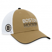 Boston Bruins - Authentic Pro 23 Rink Trucker Gold NHL Czapka