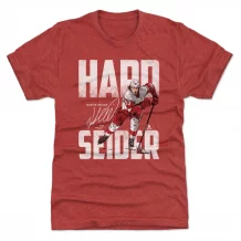 Detroit Red Wings - Moritz Seider Hard Red NHL T-Shirt