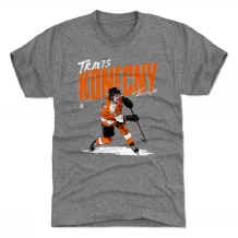 Philadelphia Flyers - Travis Konecny Chisel Gray NHL T-Shirt