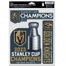 Vegas Golden Knights - 2023 Stanley Cup Champs 3-pack NHL Naklejka