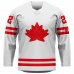Kanada - 2022 Hokejový Replica Fan Dres Biely/Vlastné meno a číslo