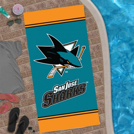 San Jose Sharks - Team Logo NHL Beach Towel