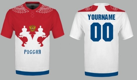 Russland - Sublimiert Fan Tshirt - Größe: L