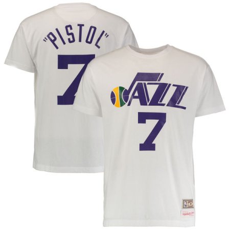 Pistol Pete Maravich Utah Jazz Basketball Jersey