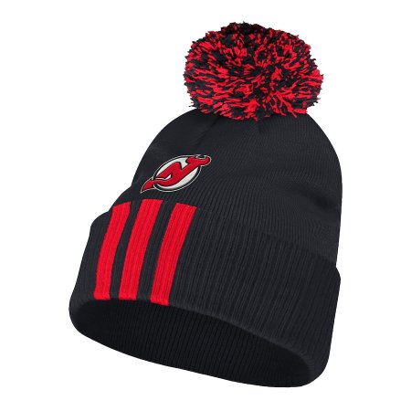 New Jersey Devils - Three Stripe Cuffed NHL Knit Hat