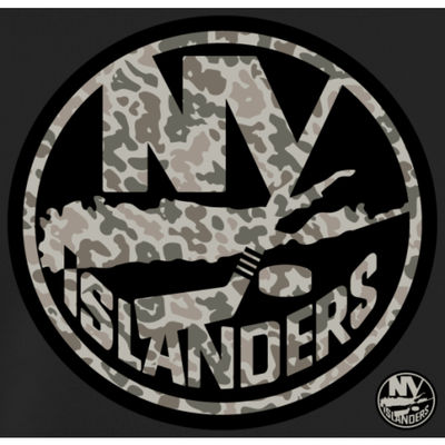 New York Islanders - Black Rink Warrior NHL Bluza s kapturem