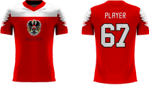 Austria Youth - 2018 Sublimated Fan T-Shirt with Name and Number