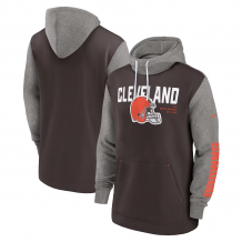 Cleveland Browns - Fashion Color Block NFL Mikina s kapucí