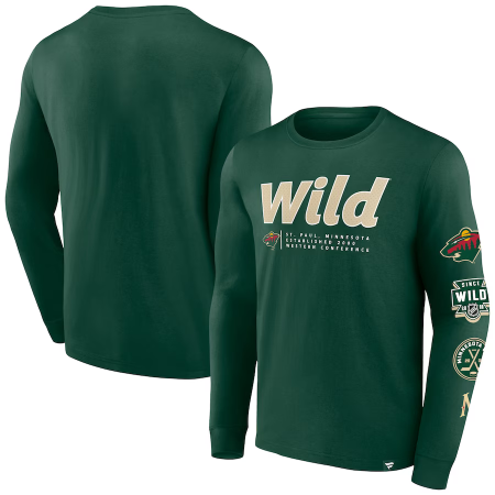 Minnesota Wild - Strike the Goal NHL Koszulka z długim rękawem