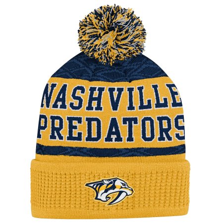 Nashville Predators Detská - Puck Pattern NHL zimná čiapka