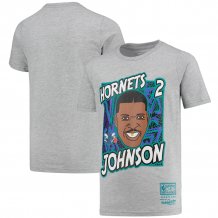 Charlotte Hornets Youth - Larry Johnson King of the Court NBA T-Shirt