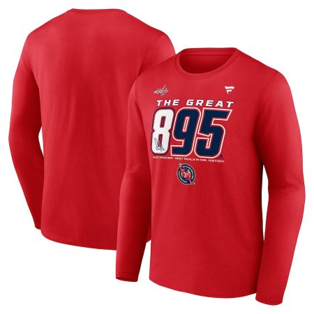 Washington Capitals - Alex Ovechkin 895 Goals NHL Koszulka z długim rękawem