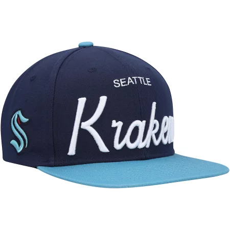 Seattle Kraken - Víntage Script Snapback NHL Hat