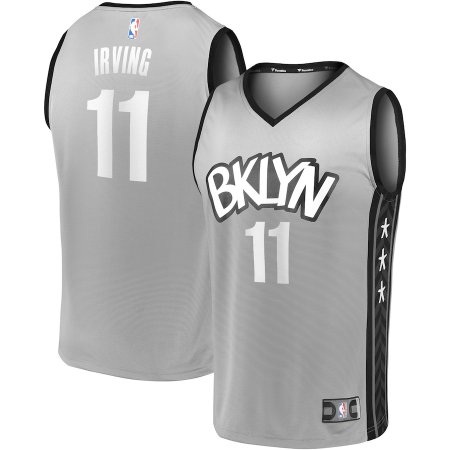 Brooklyn Nets - Kyrie Irving Fast Break Replica Gray NBA Jersey