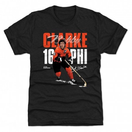Philadelphia Flyers - Bobby Clarke Bold Black NHL T-Shirt