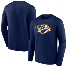 Nashville Predators - Primary Logo Team Navy NHL Koszułka z długim rękawem