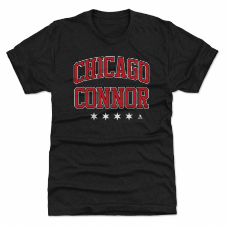 Chicago Blackhawks - Connor Bedard Athletic Font NHL T-Shirt