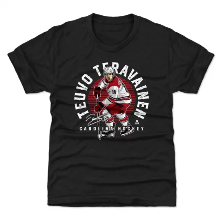 Carolina Hurricanes Youth - Teuvo Teravainen Emblem Black NHL T-Shirt