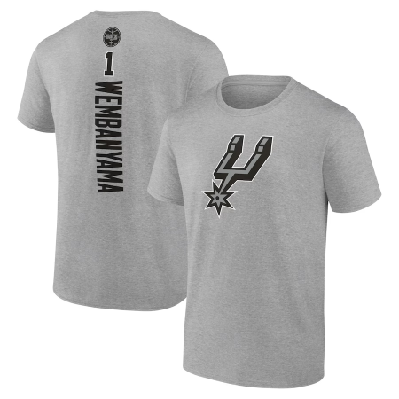 San Antonio Spurs - Victor Wembanyama Playmaker Gray NBA T-shirt