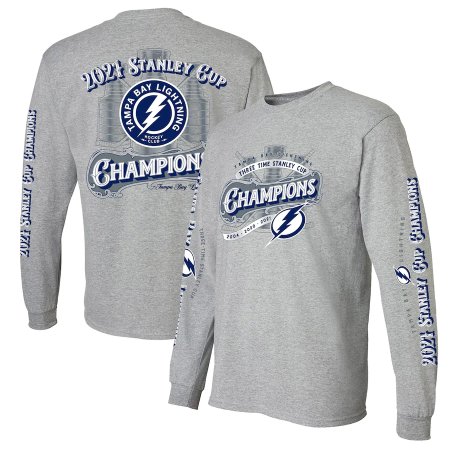Tampa Bay Lightning - 2021 Stanley Cup Champions 3-Time NHL Long Sleeve T-Shirt