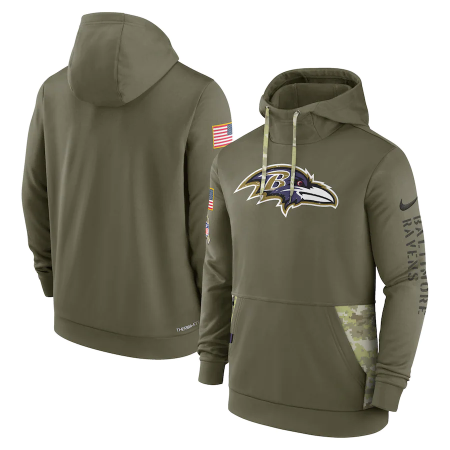 Baltimore Ravens - 2022 Salute To Service NFL Mikina s kapucňou