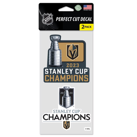 Vegas Golden Knights - 2023 Stanley Cup Champs 2-pack NHL Aufkleber