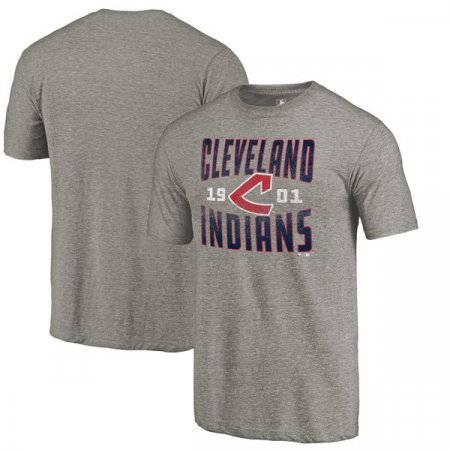 Cleveland Indians - Antique Stack Tri-Blend MLB T-Shirt
