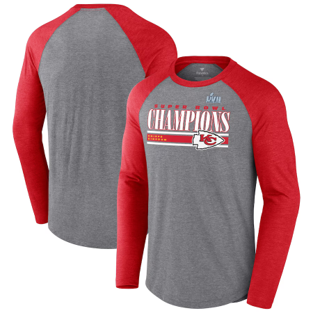 Kansas City Chiefs - Super Bowl LVII Champs Addition Tri-Blend NFL Long Sleeve T-Shirt