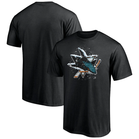 San Jose Sharks - Snow Logo NHL T-Shirt