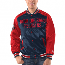 New Orleans Pelicans - Full-Snap Varsity Satin NBA Jacket