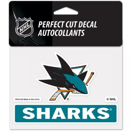 San Jose Sharks - Wincraft Perfect Cut NHL Naklejka