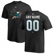 San Jose Sharks - Team Authentic NHL T-Shirt with Name and Number