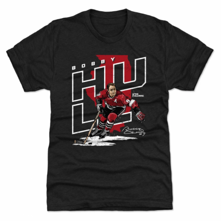 Chicago Blackhawks - Bobby Hull Player Black NHL T-Shirt
