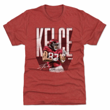 Kansas City Chiefs - Travis Kelce Dance Bold Red NFL T-Shirt