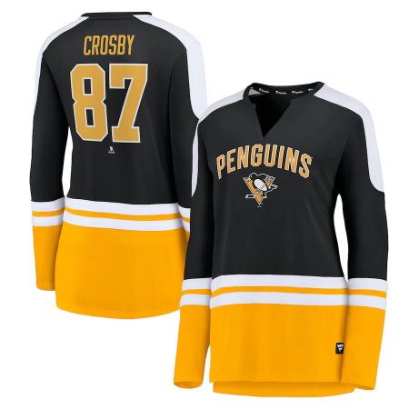 Pittsburgh Penguins Dámske - Sidney Crosby Power Player NHL Tričko s dlhým rukávom