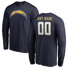 Los Angeles Chargers - Pro Line Name & Number Personalized NFL Long Sleeve T-shirt