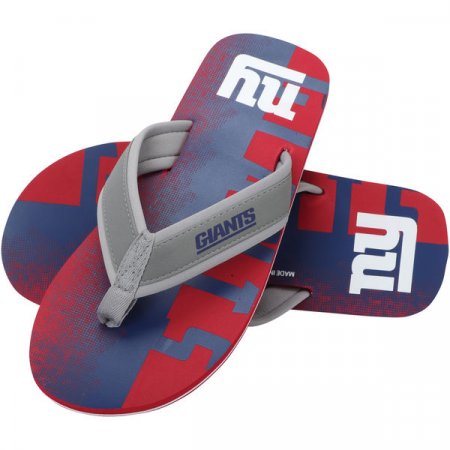 New York Giants - Contour Fade Wordmark NFL Flip Flops