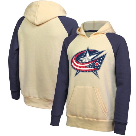 Columbus Blue Jackets - Logo Raglan NHL Mikina s kapucí