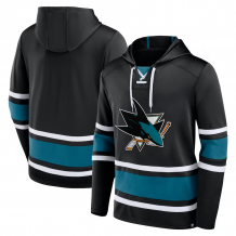 San Jose Sharks - Puck Deep Lace-Up NHL Sweatshirt