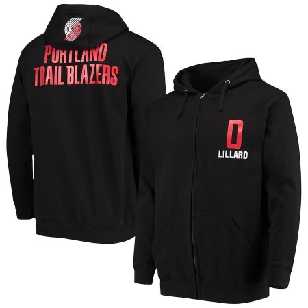 Portland Trail Blazers - Damian Lillard Full-Zip NBA Mikina s kapucí