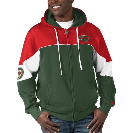 Minnesota Wild - Power Forward NHL Bluza s kapturem
