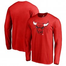 Chicago Bulls - Splatter Logo NBA Koszułka z długim rękawem