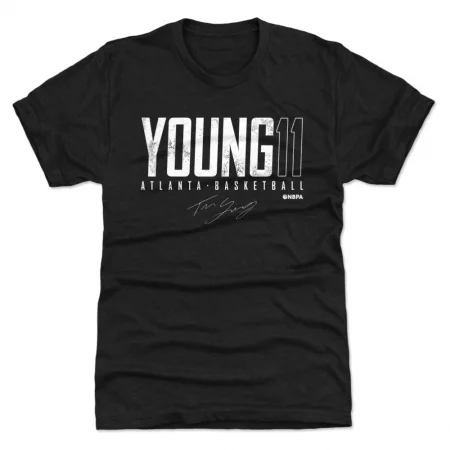 Atlanta Hawks - Trae Young Elite Black NBA T-Shirt
