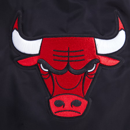Chicago Bulls - Script Tail Full-Snap Satin Varsity NBA Jacke