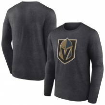 Vegas Golden Knights - Primary Logo Team Charcoal NHL Tričko s dlouhým rukávem